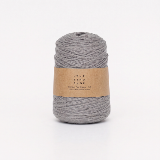 Rhino Grey (096) - 100% Wool Tufting Yarn, 500 g Cone