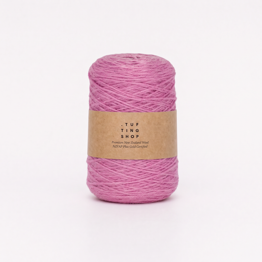 Rose Pink (485) - 100% Wool Tufting Yarn, 500 g Cone