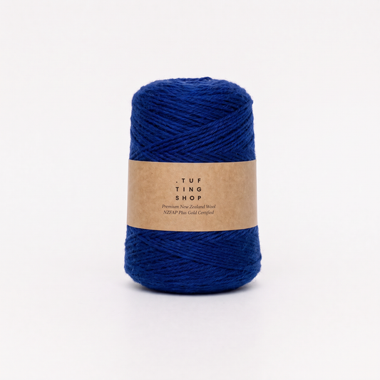 Royal Indigo (2J10) - 100% Wool Tufting Yarn, 500 g Cone