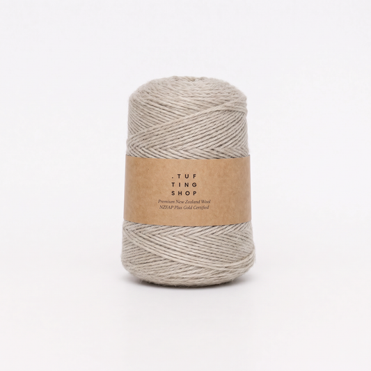 Silk Grey (AD10) - 100% Wool Tufting Yarn, 500 g Cone