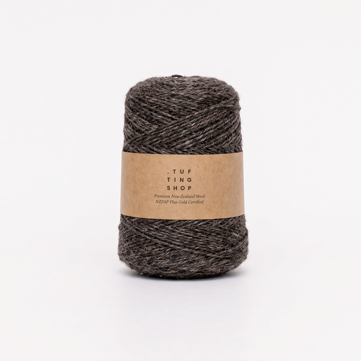 Undyed Dark - 100% Wool Tufting Yarn, 500 g Cone