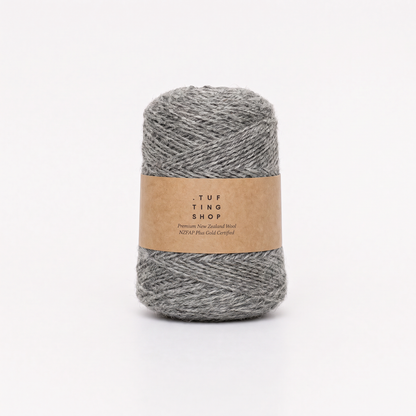 Undyed Medium - 100% Wool Tufting Yarn, 500 g Cone