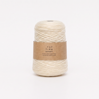 White (000) - 100% Wool Tufting Yarn, 500 g Cone