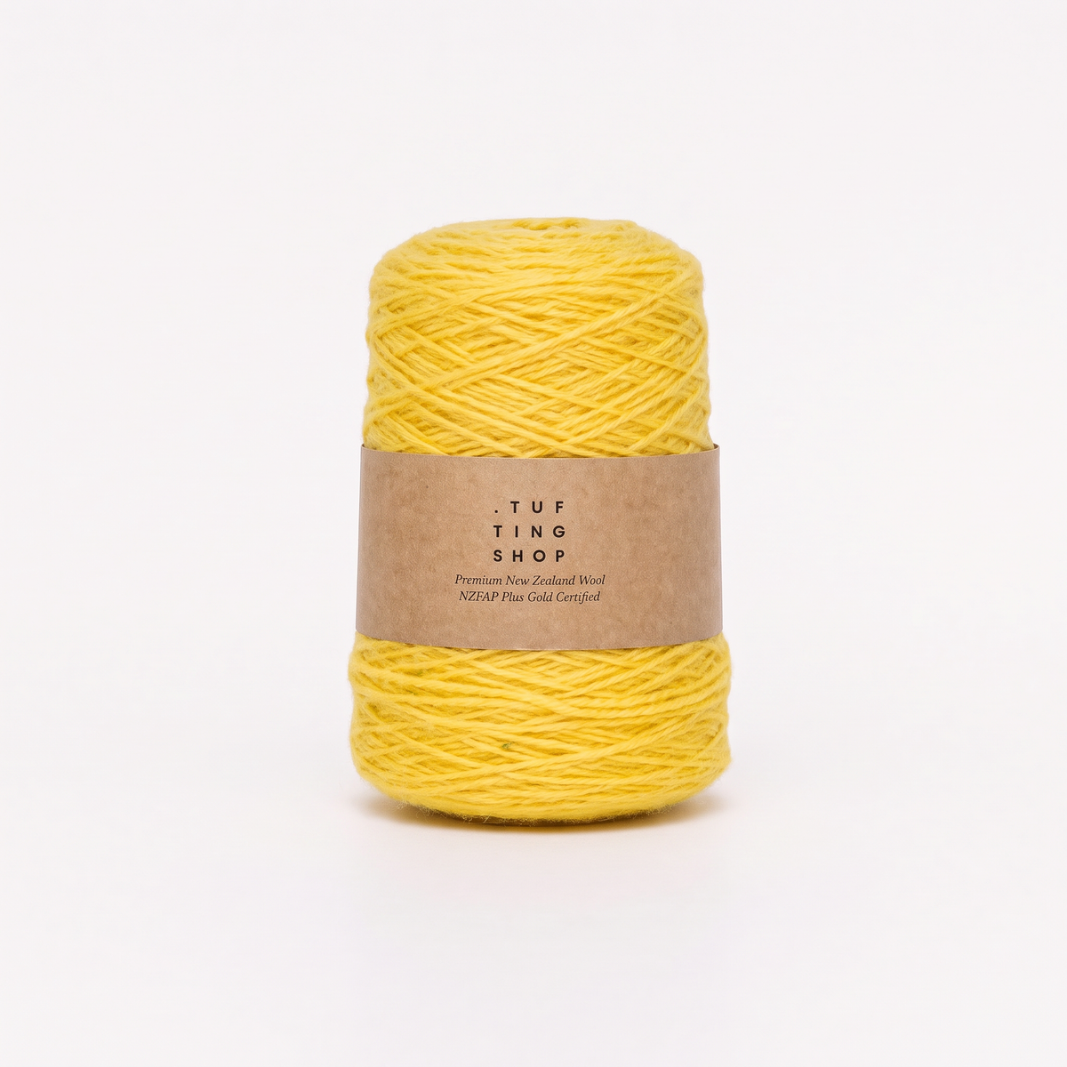 Yellow (3J01) - 100% Wool Tufting Yarn, 500 g Cone