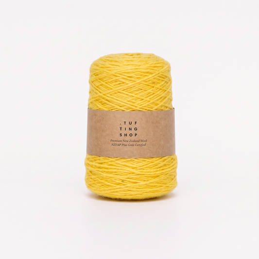 Yellow (3J01) - 100% Wool Tufting Yarn, 500 g Cone