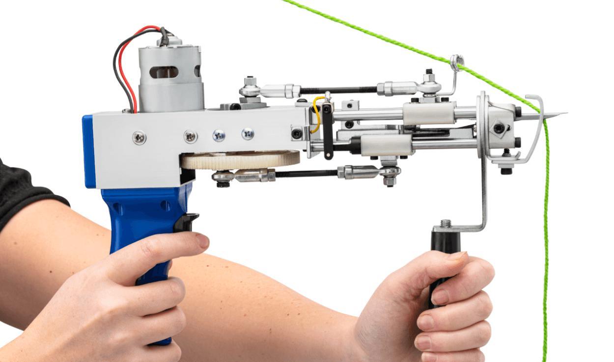Tufting Gun Kit - Cut Pile Tufting Gun Kit,Rug Tufting Gun Machine Starter  Kit 2 in 1