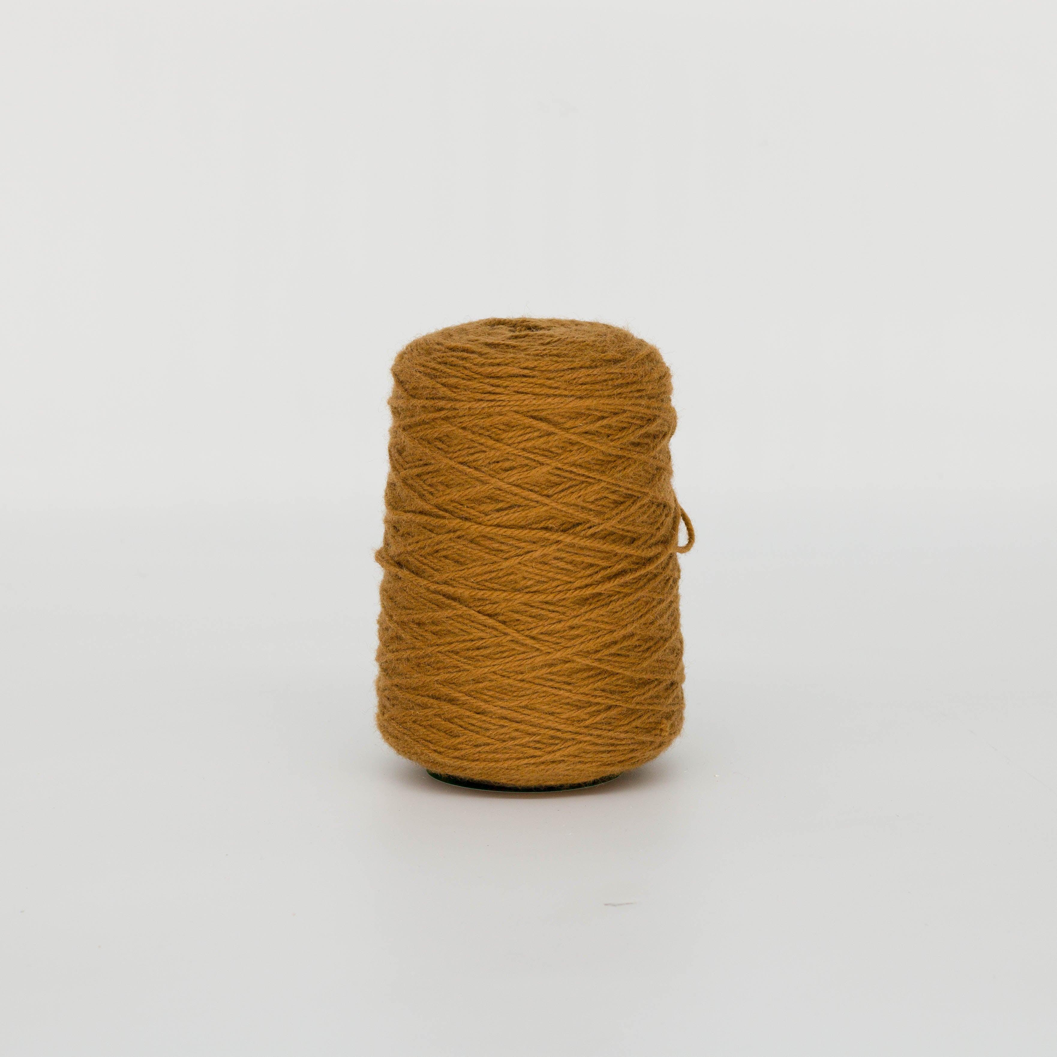 Brown 100% Wool Tufting Yarn On Cone (351) - Tuftingshop