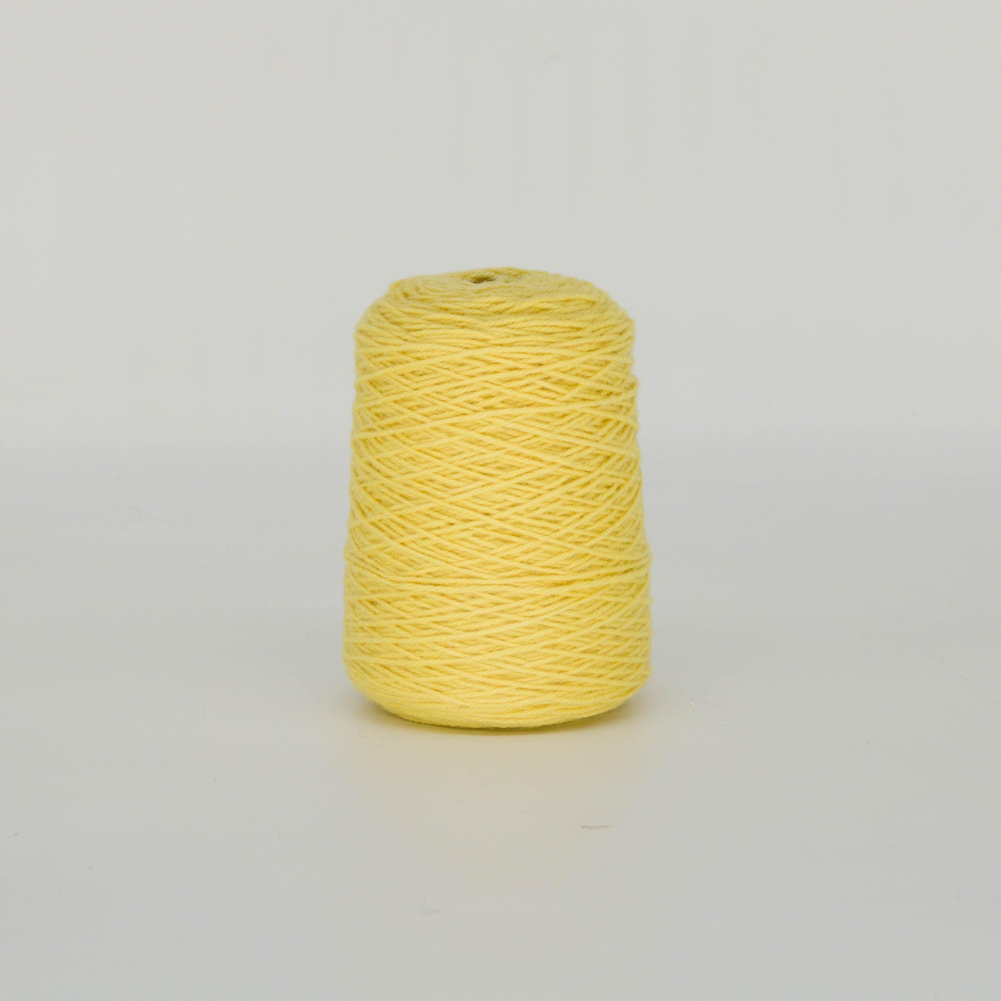 Illuminating yelllow 100% Wool Tufting Yarn On Cone (447) - Tuftingshop