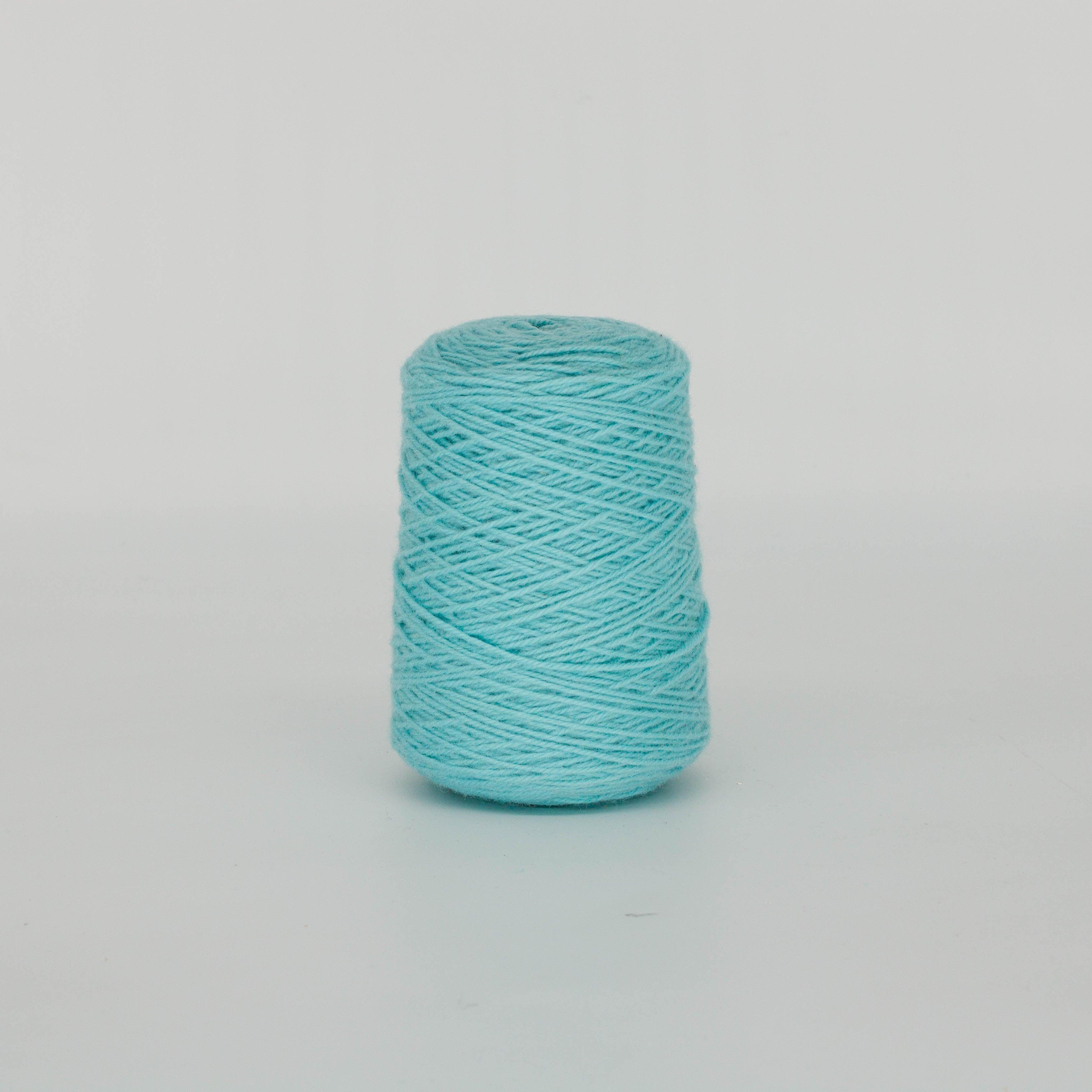 Light blue 100% Wool Tufting Yarn On Cone (296) - Tuftingshop
