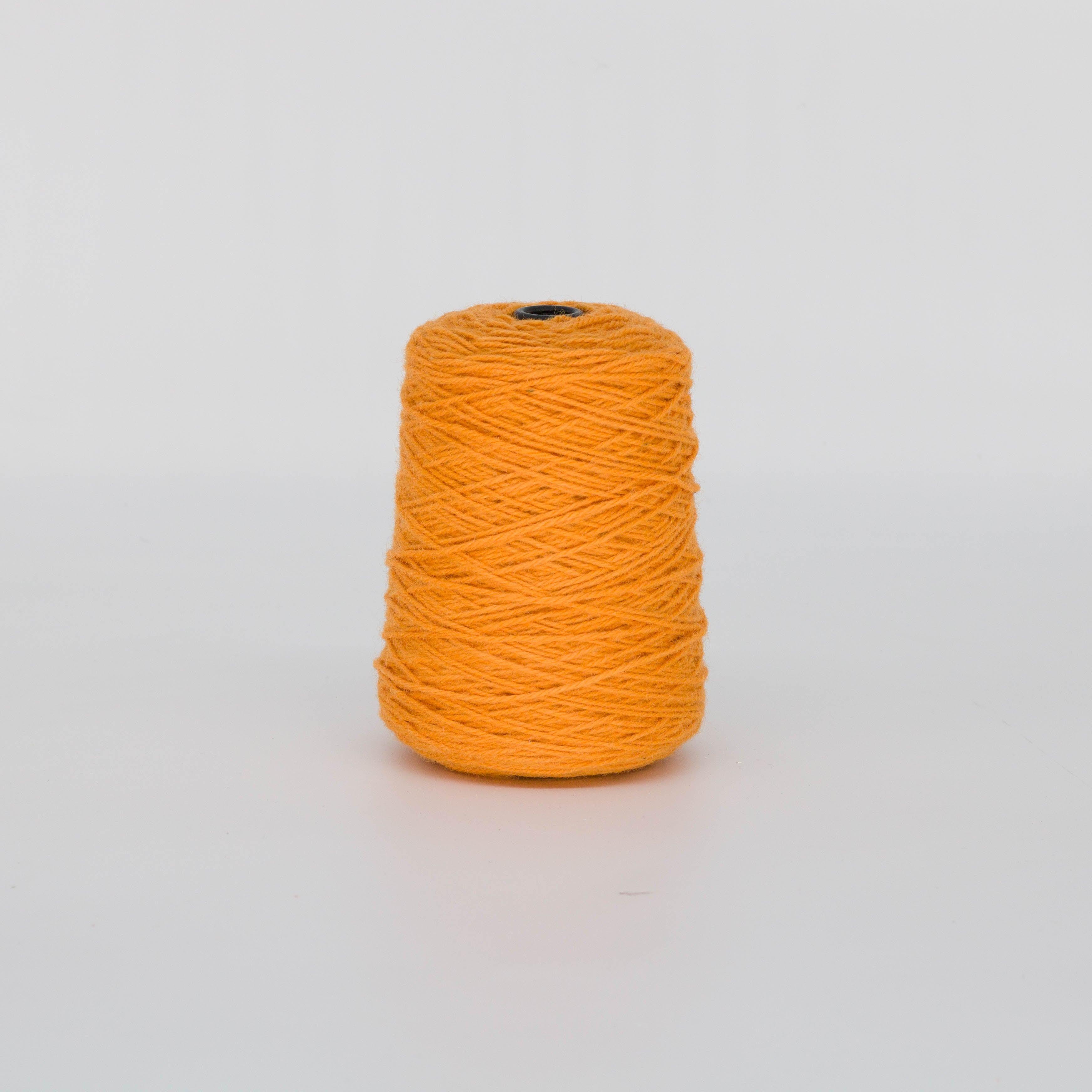 Orange 100% Wool Tufting Yarn On Cone (313) - Tuftingshop