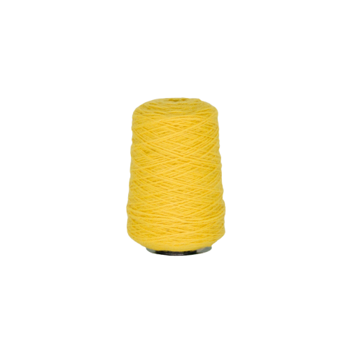 Yellow 100% Wool Tufting Yarn On Cone (3J01) - Tuftingshop