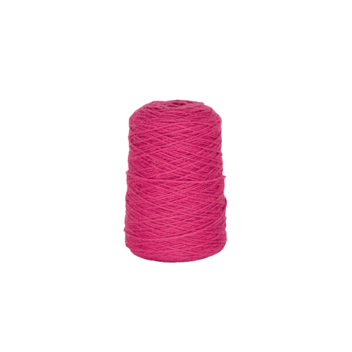Raspberry 100% Wool Tufting Yarn On Cone (464) - Tuftingshop