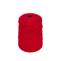 Deep red 100% Wool Tufting Yarn On Cone (4A08) - Tuftingshop