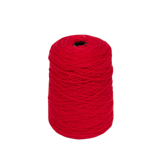 Deep red 100% Wool Tufting Yarn On Cone (4A08) - Tuftingshop