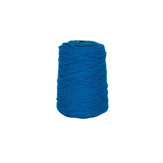 Cobalt Blue 100% Wool Tufting Yarn On Cone (3B15) - Tuftingshop