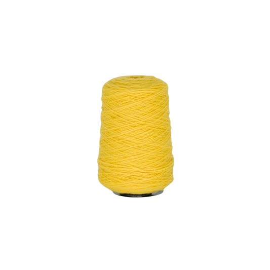 Yellow 100% Wool Tufting Yarn On Cone (3J01) - Tuftingshop