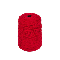 Deep red 100% Wool Tufting Yarn On Cone (4A08) - Tuftingshop