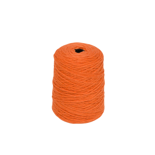 Pumpkin orange 100% Wool Tufting Yarn On Cone (2c13) - Tuftingshop