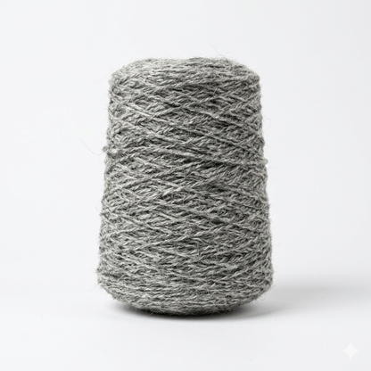 Undyed Medium - 100% Wool Tufting Yarn, 500 g Cone