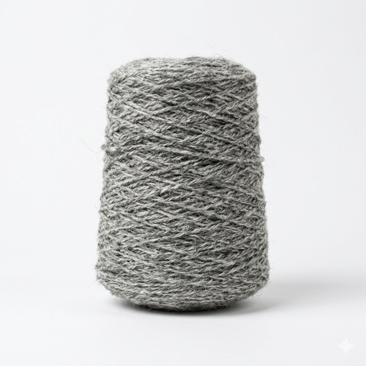 Undyed Medium - 100% Wool Tufting Yarn, 500 g Cone