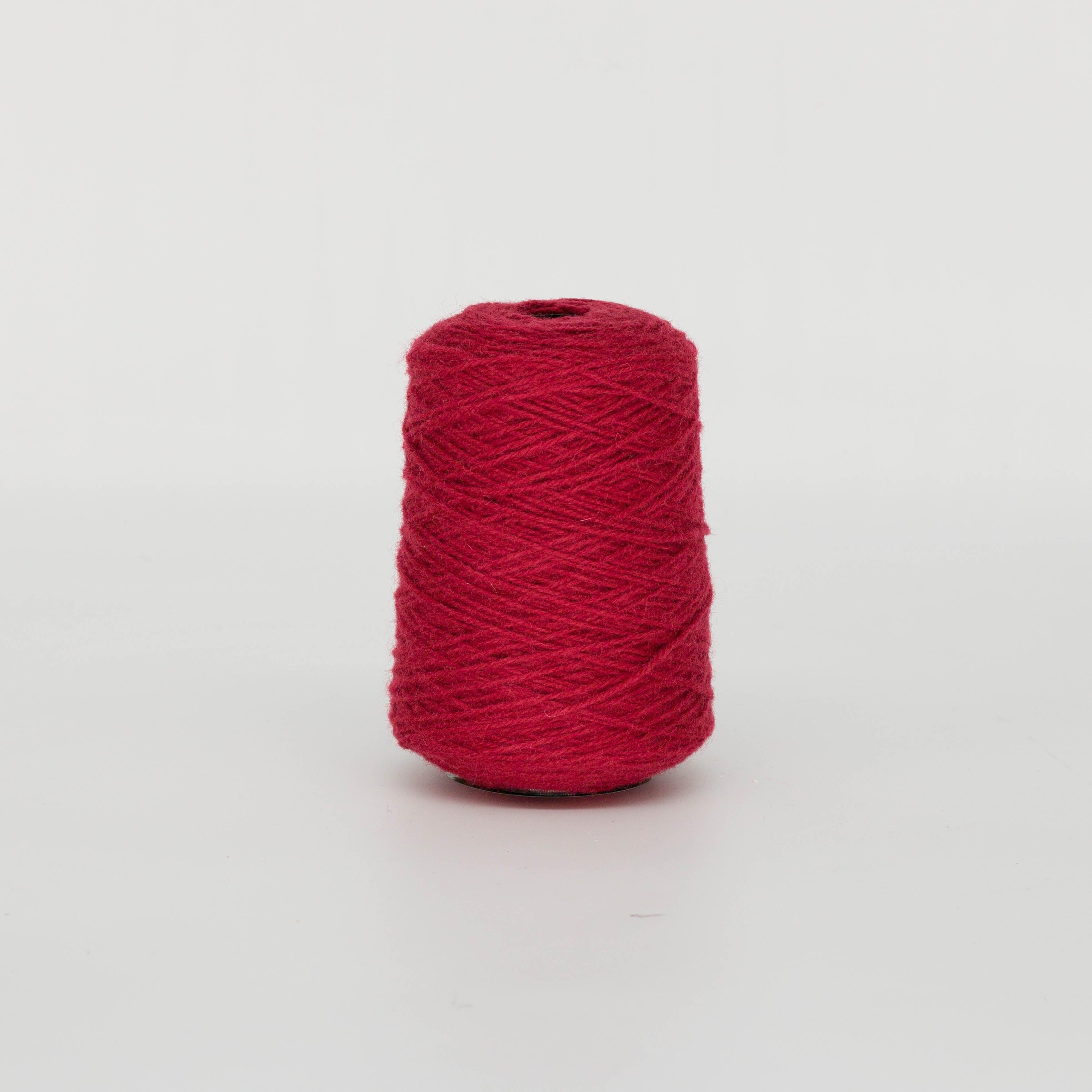 Scarlet red 100% Wool Tufting Yarn On Cone (4A13) - Tuftingshop